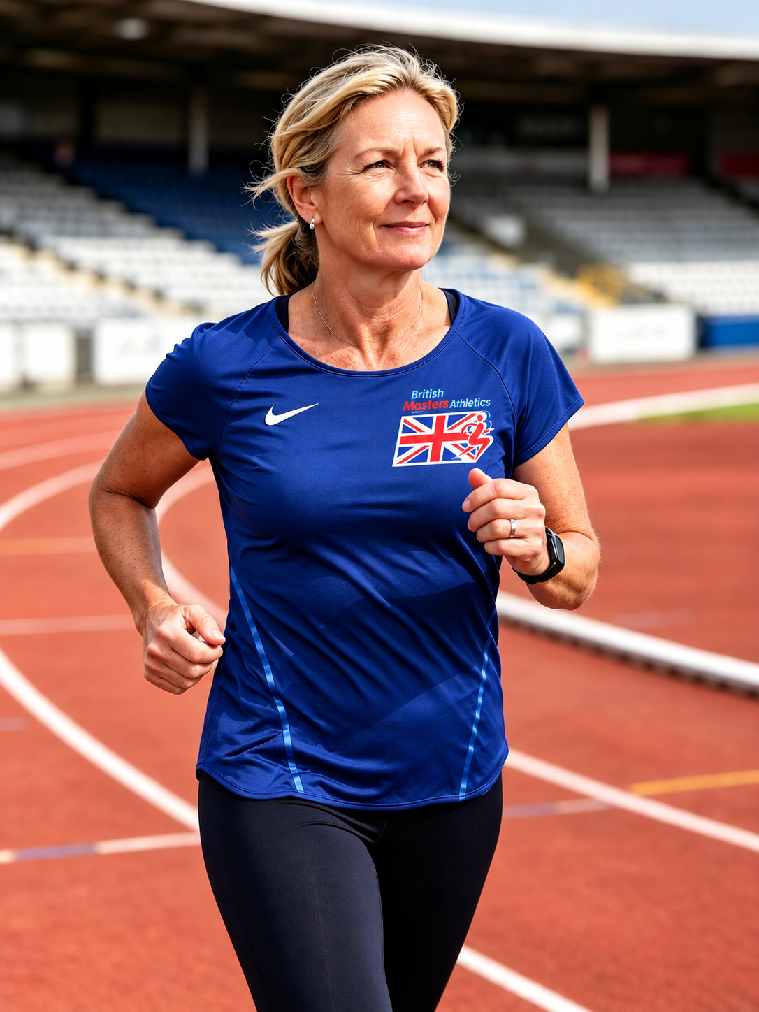 NEW! Ladies Nike Great Britain Masters Dri Fit Tee Blue - LESS THAN HALF PRICE only £10