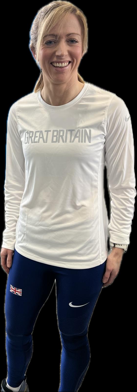 Ladies Nike Great Britain Dri Fit long sleeve tee