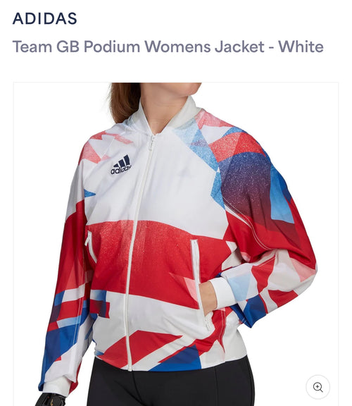 Adidas unisex Tokyo podium Great Britain jacket 80% OFF RRP