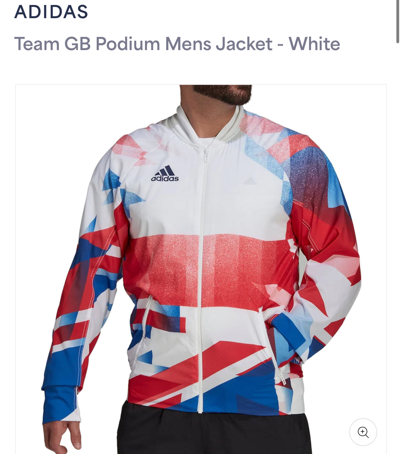 Mens Adidas TokyoPodium GB showerproof jacket - HUGE SAVINGS!