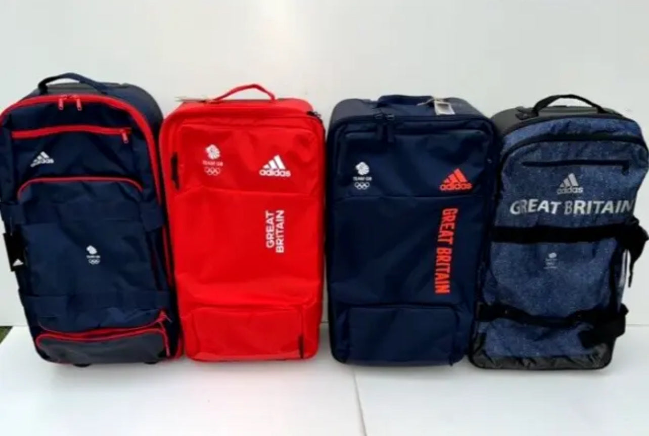 Red Adidas Team GB suitcase